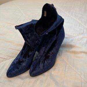 Velvet booties